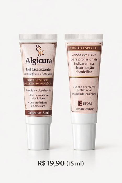 ALGICURA IC – Gel Cicatrizante 15ml | Edição Especial Profissional