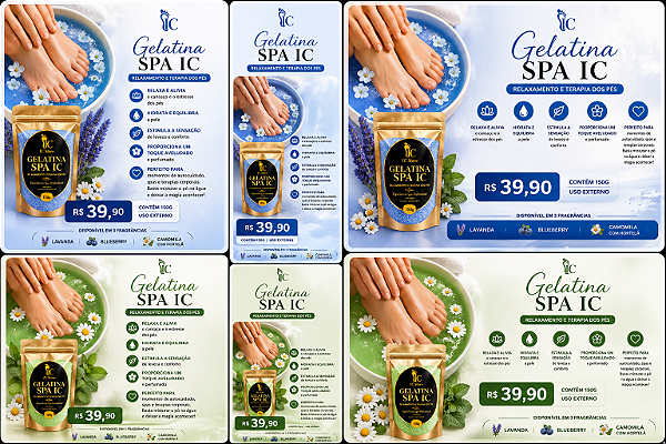 Gelatina SPA IC – Relaxamento e Terapia dos Pés