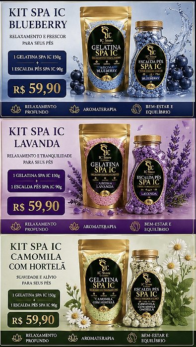 Kit SPA IC – Gelatina + Escalda Pés (Experiência Completa)