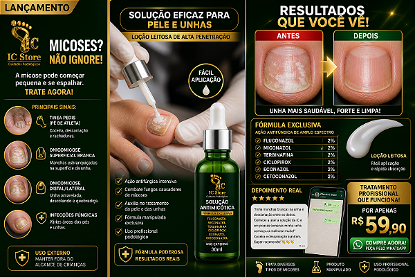 💚 IC LOÇÃO PARA MICOSES
