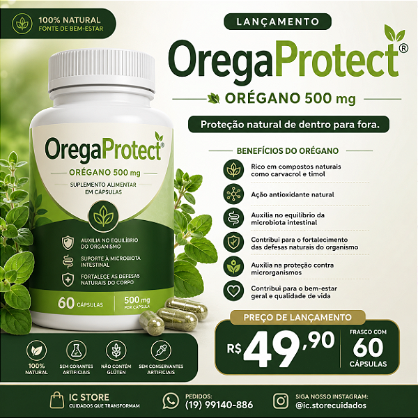 OREGAPROTECT Orégano 500 mg