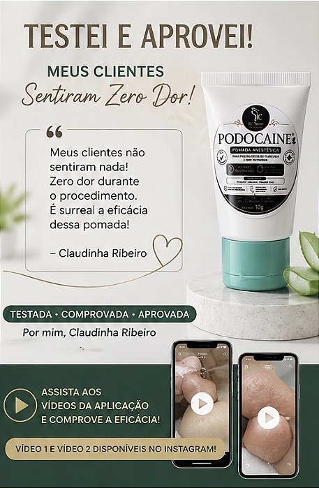 PODOCAINE IC – Pomada para Procedimentos Podológicos