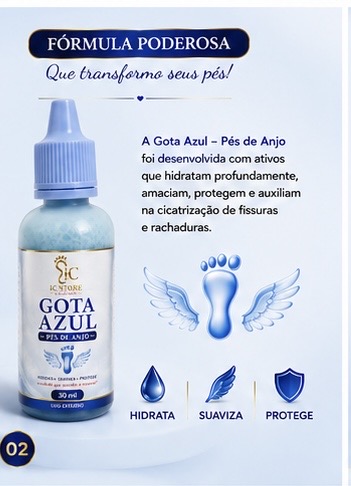 GOTA AZUL – PÉS DE ANJO