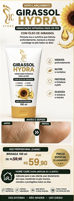 🌻 GIRASSOL HYDRA PROFISSIONAL | 100 ml