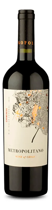 Vinho Chileno Tinto Metropolitano D.O. Valle Central Carmenere 750ml