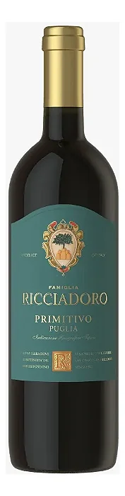 Vinho Italiano Famiglia Ricciadoro Primitivo Puglia 750ml