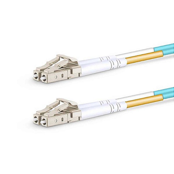 Cordão Óptico DPX MM Acqua OM3 10G 50/125µ LC-UPC/LC-UPC 15m