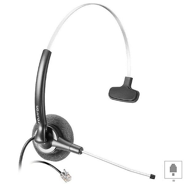 Fone Operador Stile Black F4 HEADSET (4 VIAS RJ9 4x4) 01111-14