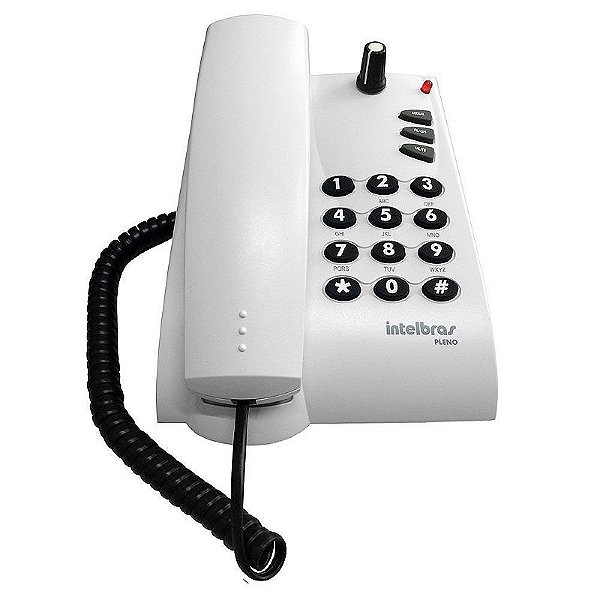 Telefone com AMPLIFICADOR Interno modelo Pleno CINZA ÁRTICO