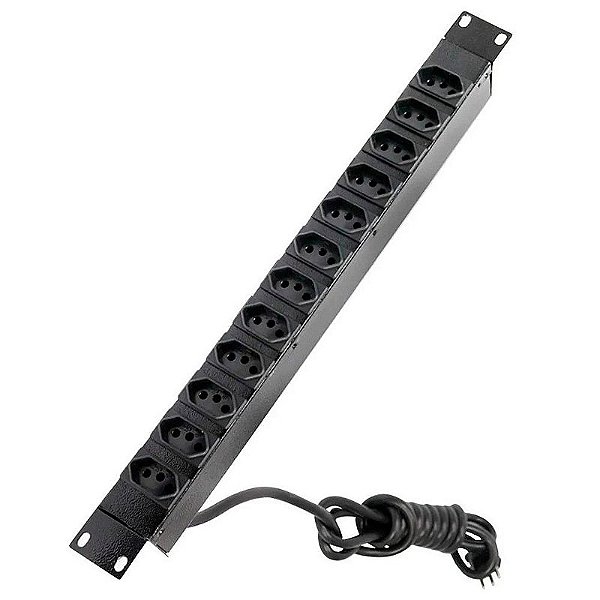 Calha 12 TOMADAS 20A para Rack 19" CALHA0028