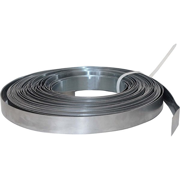 Fita de Aço Inox 430 0,50mm x 3/4 com 25 metros