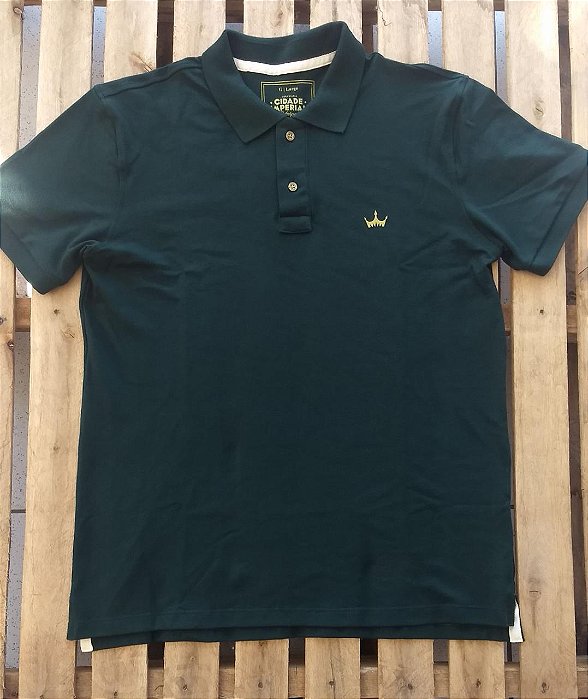 CAMISETA POLO IMPÉRIO MASC. VERDE MUSGO-PP
