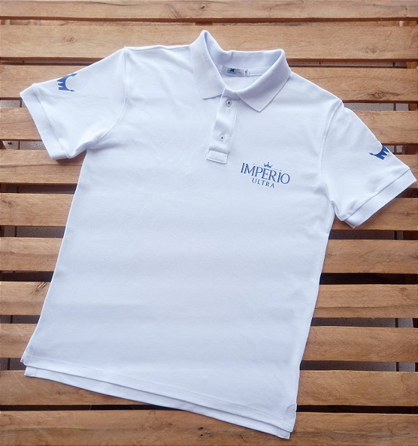 CAMISETA POLO IMPÉRIO ULTRA BRANCA-PP