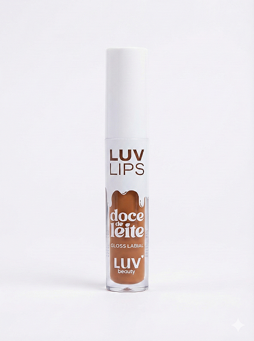 Gloss Doce de Leite Luv Beauty – hidratação intensa com ácido hialurônico