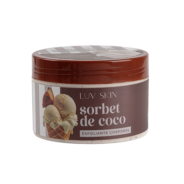 Esfoliante Corporal Sorbet de Coco Luv Skin – renovação suave e hidratação intensa