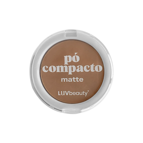 Pó Compacto Luv Beauty – toque aveludado e controle de oleosidade para todos os tons de pele