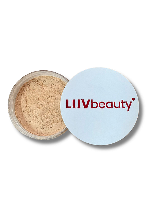 Pó Facial Luv Beauty – acabamento aveludado e natural para todos os tons de pele