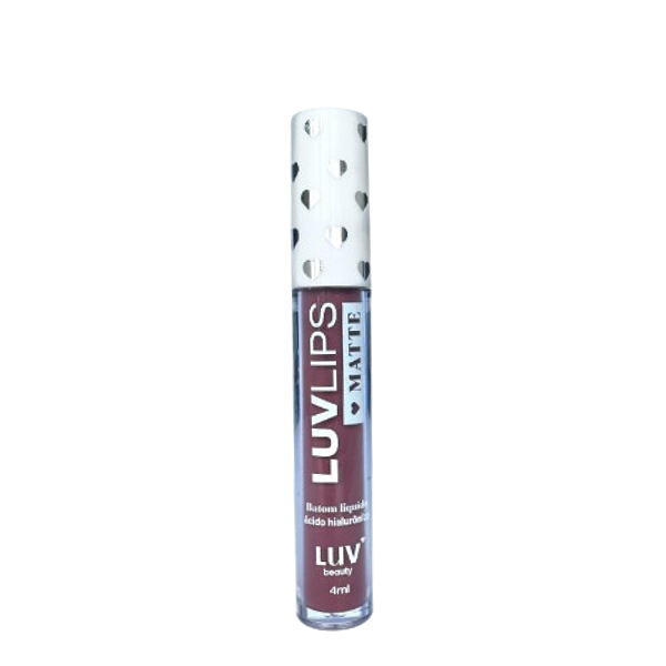 BATOM LÍQUIDO MATTE LUV LIPS LUV BEAUTY – ALTA COBERTURA E HIDRATAÇÃO COM ÁCIDO HIALURÔNICO