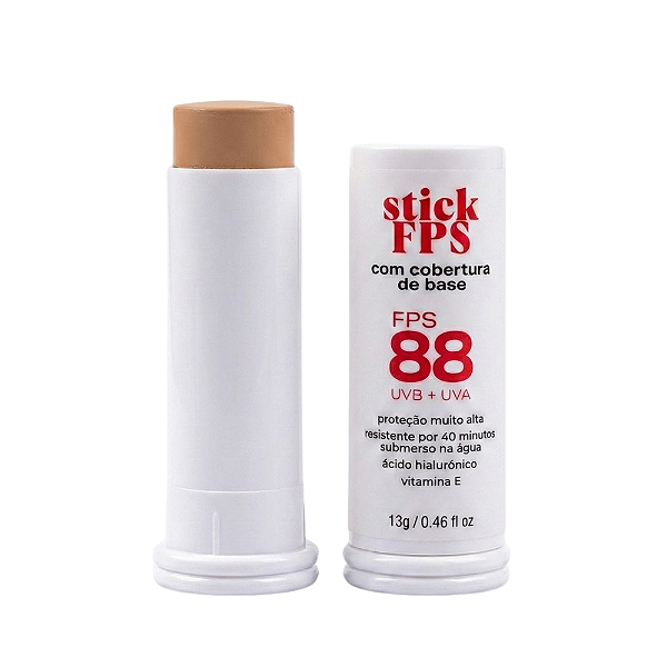 Stick Protetor Solar FPS 88 com Cor Luv Beauty – proteção muito alta com cobertura natural