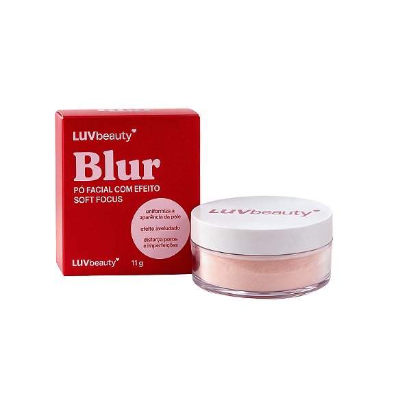 Po Facial Blur Luv Beauty - Cor Rosado