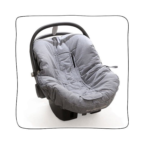 Protetor de Bebê Conforto - Cinza Mescla