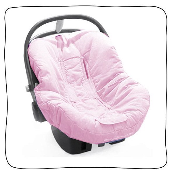 Protetor de Bebê Conforto - Fustão Rosa
