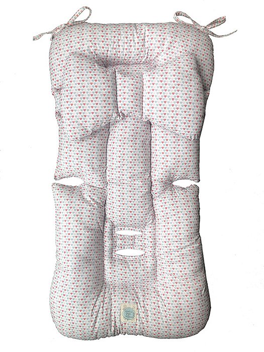 Protetor de Carrinho Clouds + Almofada - Hearts