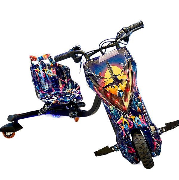 Triciclo Eletrico drift Infantil/adulto até 80kg 350W C/ amortecedor Original Foston