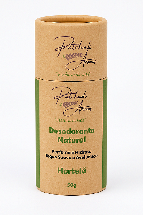 Desodorante Natural Vegano de Hortelã – Frescor Prolongado e Proteção Suave