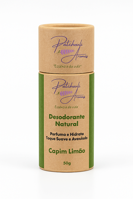 Desodorante Natural Vegano de Capim Limão – Frescor, Energia e Proteção Suave
