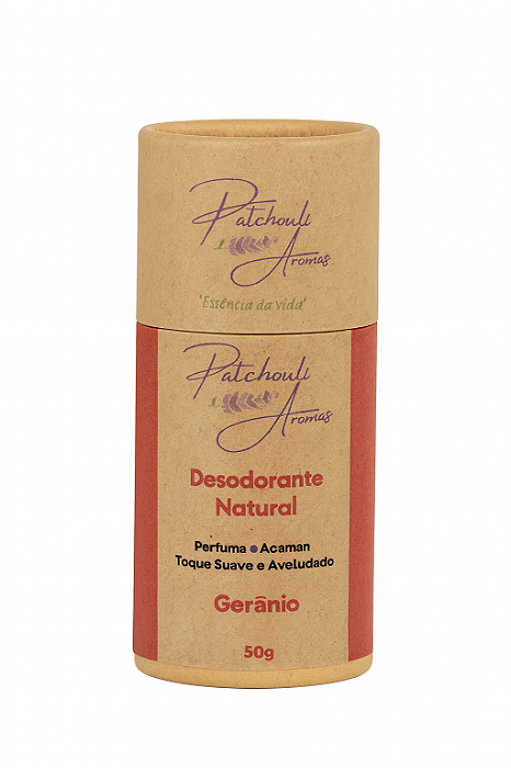 Desodorante Natural Vegano de Gerânio – Equilíbrio, Hidratação e Bem-Estar Diário