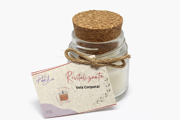 Vela Corporal Revitalizante de Capim Limão e Alecrim – Energia, Frescor e Hidratação da Pele