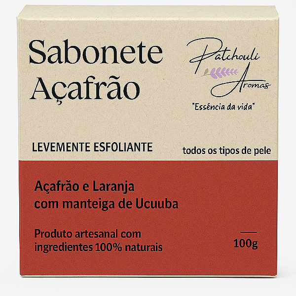 Sabonete Natural Vegano de Açafrão, Laranja e Manteiga de Ucuuba – Nutrição, Renovação e Luminosidade