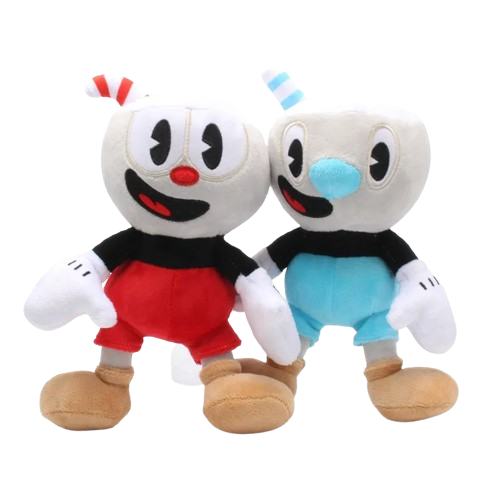 2 Pelúcias Xicrinho e Caneco - Cuphead