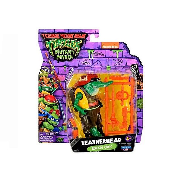 Action Figure Leatherhead TMNT Mutant Mayhem - Original Playmates