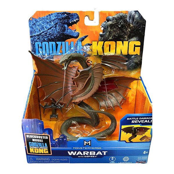 Boneco Warbat Godzilla Vs Kong Playmates