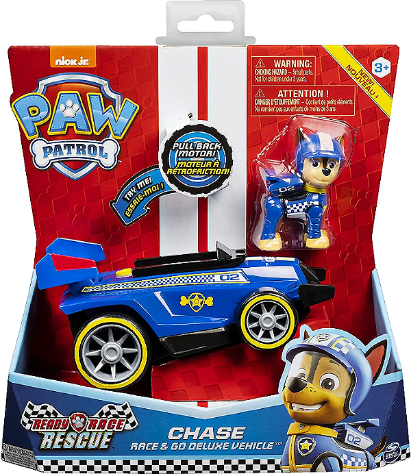 Chase Deluxe Ready Raca Rescue Patrulha Canina - Nickelodeon