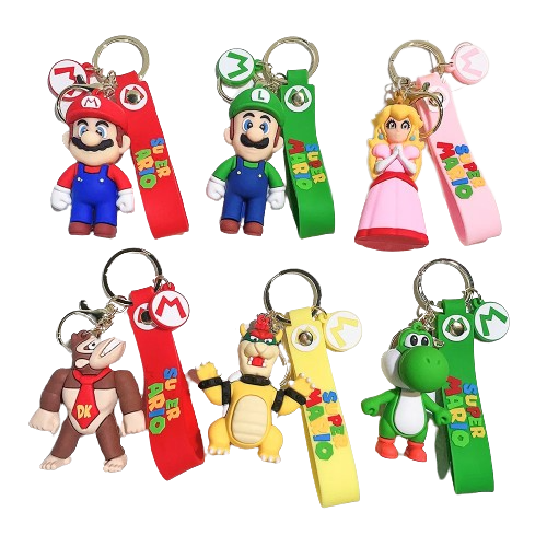 Chaveiros Bonecos Super Mário Bros