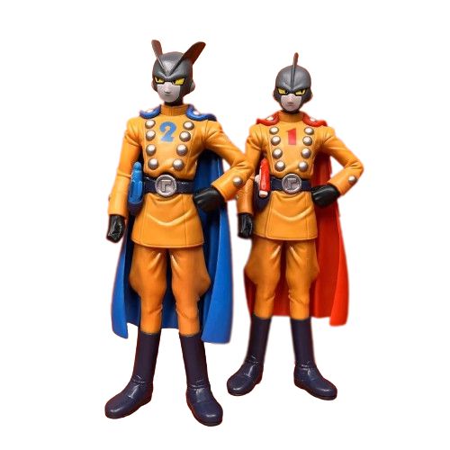 Conjunto 2 Estátuas Gamma 1 e 2 Dragon Ball Super Hero