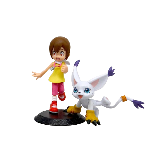 Diorama Kari e Tailmon - Digimon Adventures