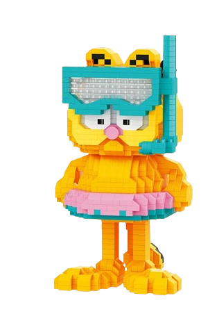 Mini Blocos de Montar Garfield Summer Vacation - Nickelodeon