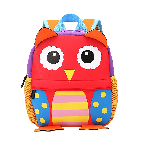 Mochila Infantil Coruja 3D - Aventuras Animais