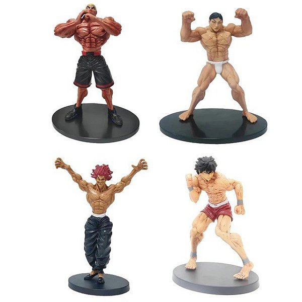 Pack 4 Figures Baki Hanma - Animes e Mangás