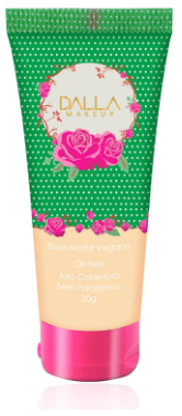 Base Vegana Oil Free Efeito Matte Dalla - Cores de 00 à 03