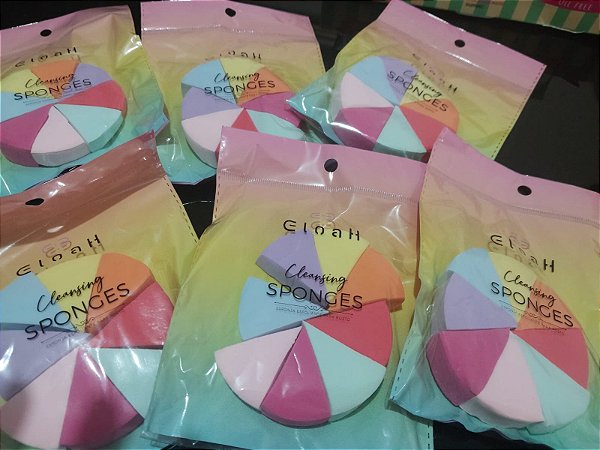 Esponja Triangular para Maquiagem Queijo/Pizza