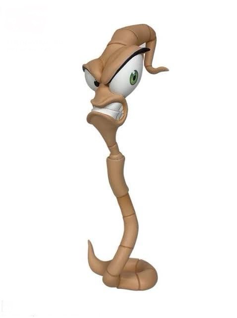 Action Figure Worm Body And Heads Pack Earthworm Jim - Original PDNA Toys