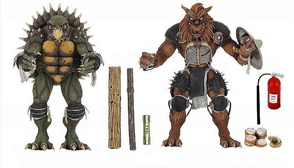 Action Figures Tokka e Rahzar TMNT NecaToys