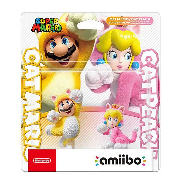 Amiibo Pack Cat Peach e Cat Mario Super Mario