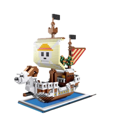 Barco Going Merry One Piece - Mini Blocos de Montar
