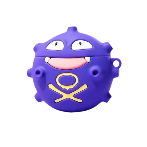 Case capa Silicone para AirPods Koffing- Pokémon